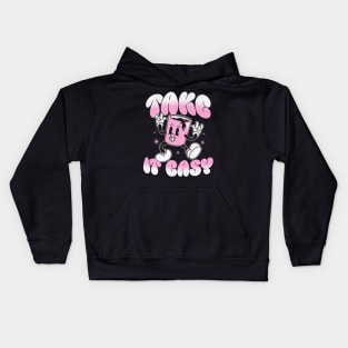 Take It Easy Coffee Lover Daily Reminder Casual Kids Hoodie